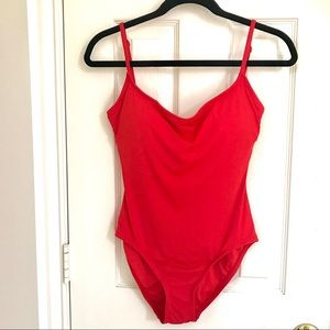 Anne Cole red one piece bathing suit